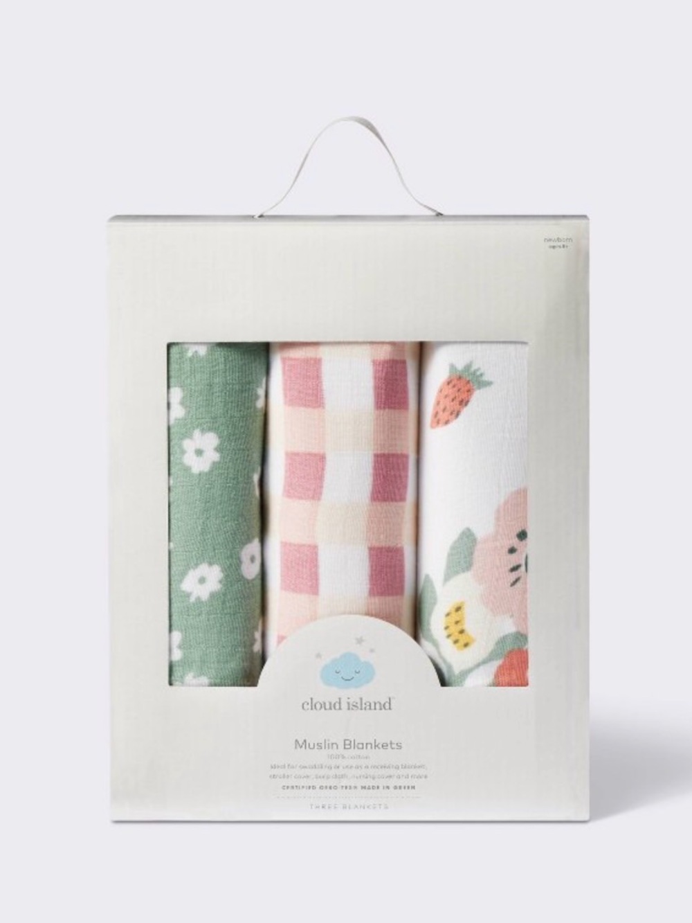 Cloud Island Muslin Swaddle Baby Blankets - NWT